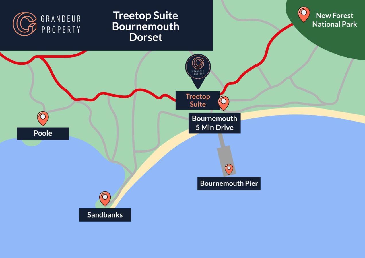 Treetop Suite By Grandeur Property Bournemouth Luaran gambar